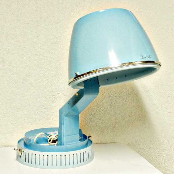 Vintage Salon Style Hair Dryer   Lady Schick Capri Consolette Light