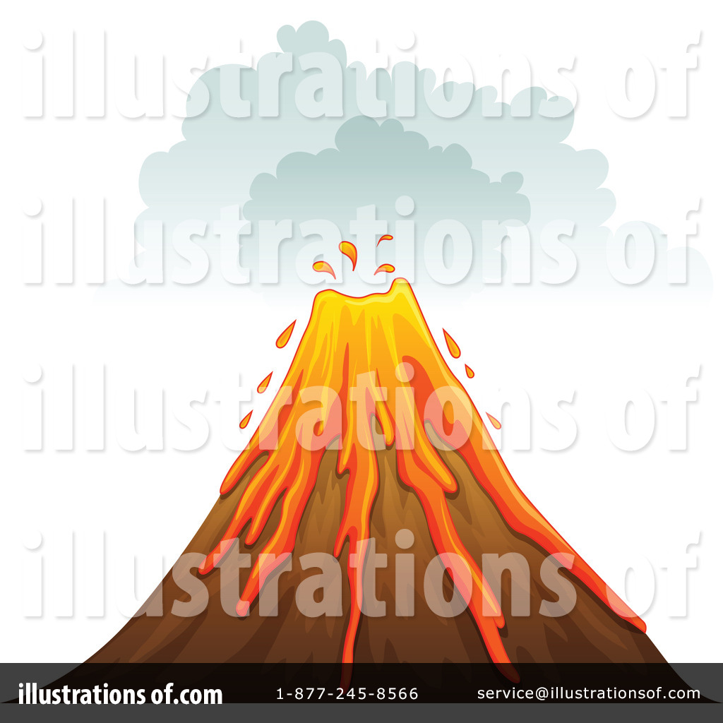 Volcano Clipart  1115430   Illustration By Colematt