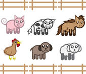 Animal Pen Stock Illustrations   Gograph