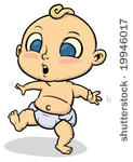 Baby Walking Clip Art Cartoon Baby Walking Vector   Download 1000