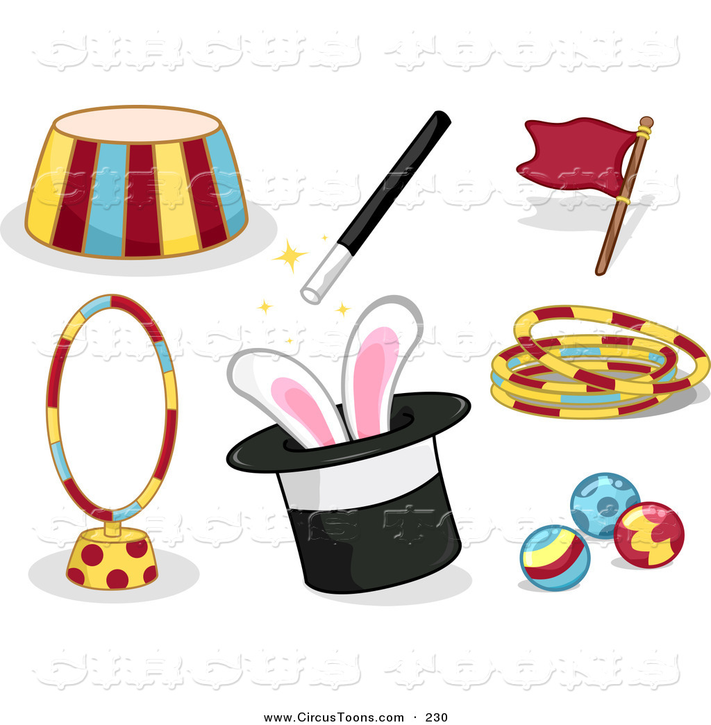 Circus Clipart Of Circus And Magic Entertainment Items By Bnp Design    