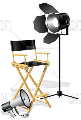 Clipart Catalog   Technology   Director S Chair Download Royalty Free    