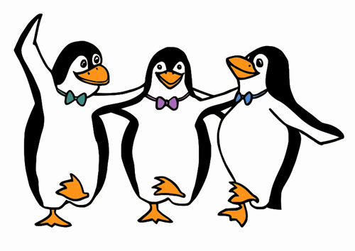 Clipart  Dancing Penguins   Moini