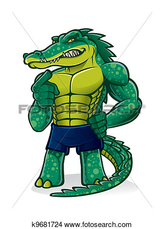 Clipart   Strong Alligator  Fotosearch   Search Clip Art Illustration