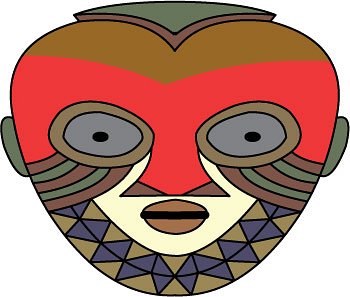 Culture   African Mask2   Classroom Clipart