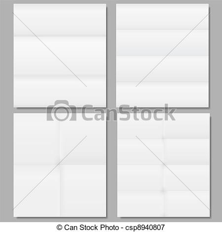 Folded Paper Vector Eps10 Illustration