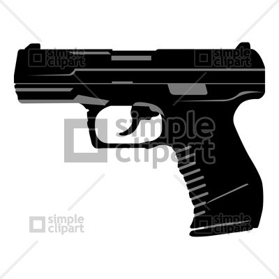 Gun  Pistol  Vector Clipart