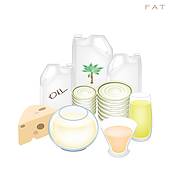 Health And Nutrition Benefits Of Fat Products   Royalty Free Clip Art