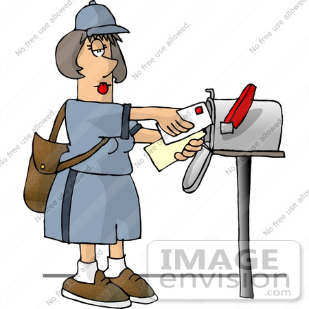 Middle Aged Caucasian Mail Woman Clipart    14811 By Djart   Royalty    