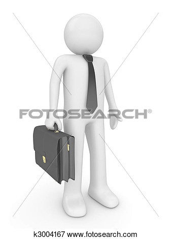 Office Man With Briefcase Clipart Stock Illustration Man