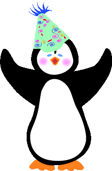 Party Hat Penguin Clip Art