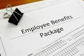 Stock Photograph Of Employee Benefits Folders Health Insurance Etc