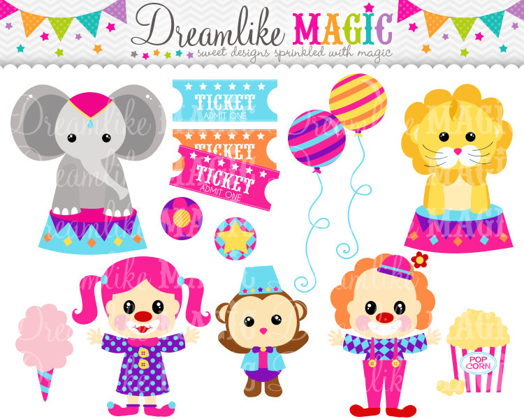 Sweet Circus Time Clipart For Personal Or By Dreamlikemagic