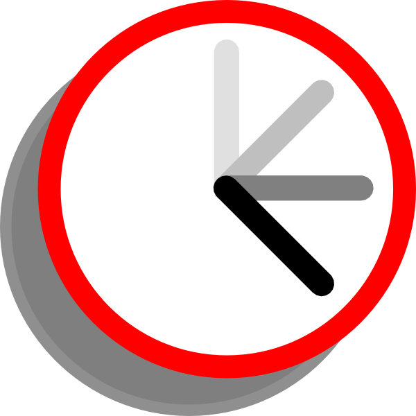 Ticking Clock Frame 2 Clip Art