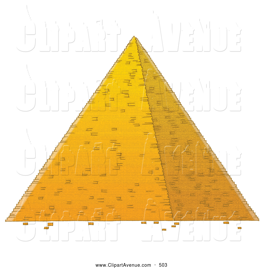 Avenue Clipart Of A Tall Well Built Egyptian Pyramid By Alex Bannykh