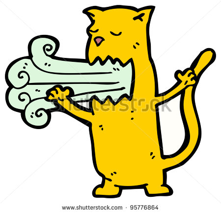 Bad Breath Cat Cartoon Stock Photo 95776864   Shutterstock