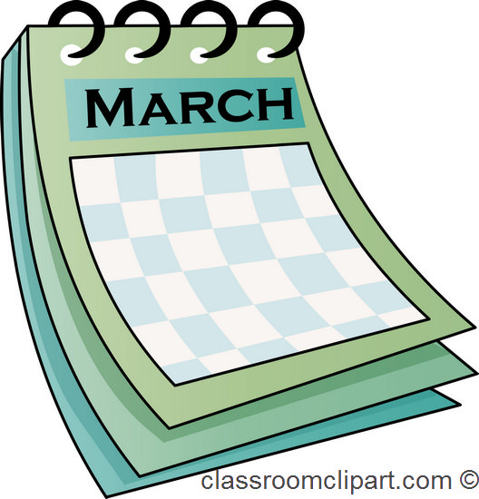 Calendar   March Calendar 712   Classroom Clipart