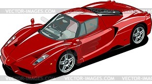 Car Ferrari Enzo   Vector Clipart