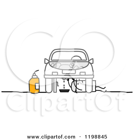 Car Oil Change Clip Art Clipart Of A Stick Man