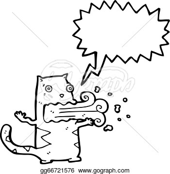 Cartoon Cat With Bad Breath  Clipart Illustrations Gg66721576