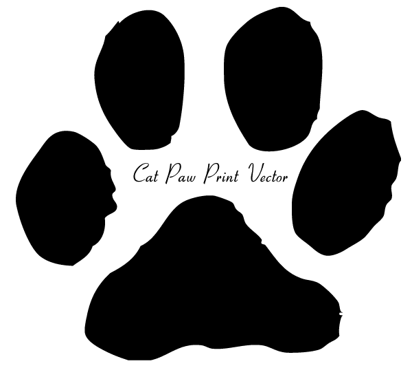 Cat Paw Print Clip Art Image   123freevectors