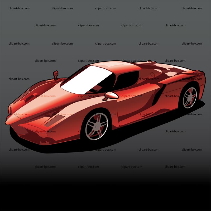 Clipart Ferrari Enzo   Royalty Free Vector Design