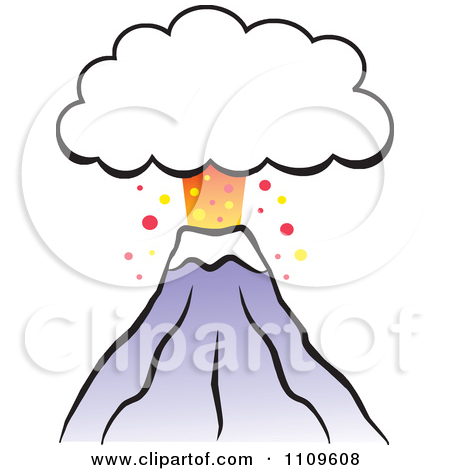 Clipart Volcano Erupting With   Clipart Panda   Free Clipart Images