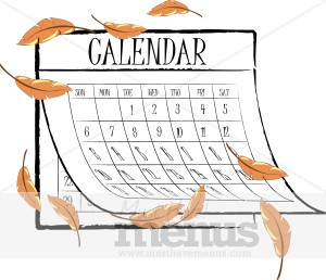 Fall Calendar Clipart
