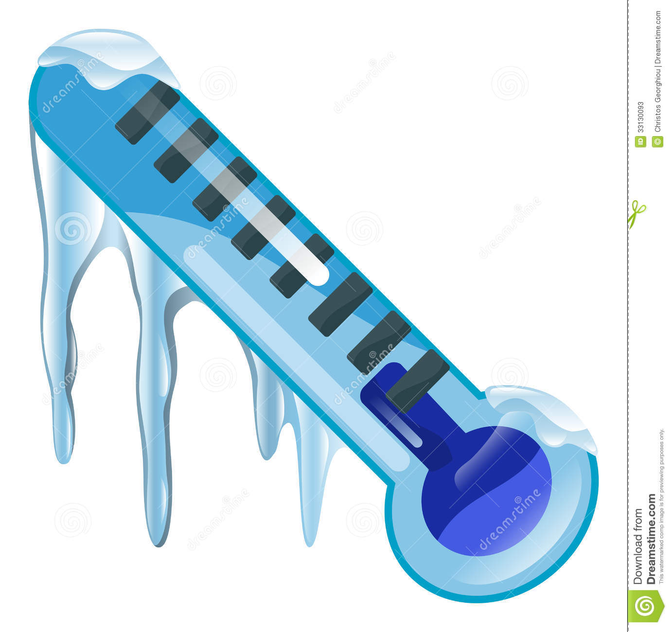 Freezing Cold Thermometer Icon Stock Photos   Image  33130093