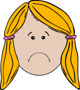 Lady Face  Unhappy  Clip Art At Clker Com   Vector Clip Art Online
