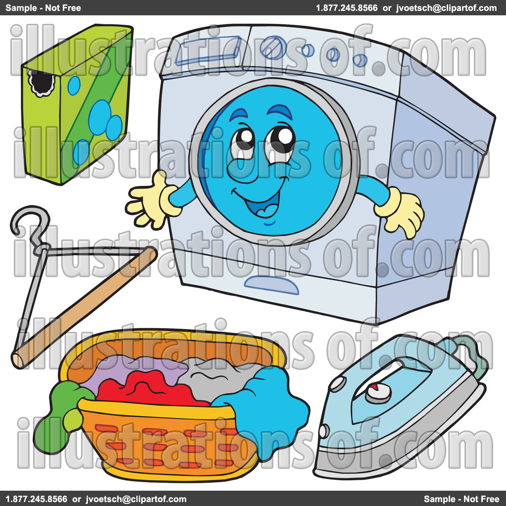 Laundry Clipart Royalty Free Rf Laundry Clipart Illustration By