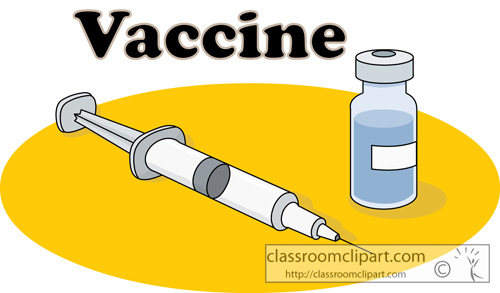 Medical   Vaccine Vial Syringe 2   Classroom Clipart