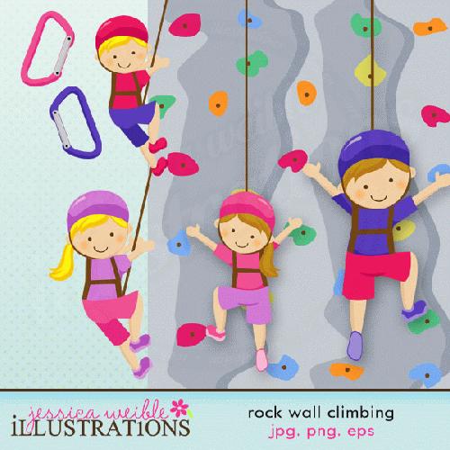 My Grafico  Rock Wall Climbing Clipart