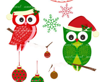 Owl Clip Art Christmas Clip Art Christmas Owls  X Mas Clip Art