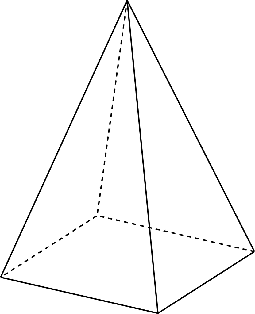 Rectangular Pyramid   Clipart Etc