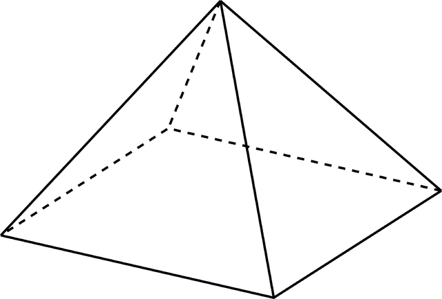Rectangular Pyramid   Clipart Etc