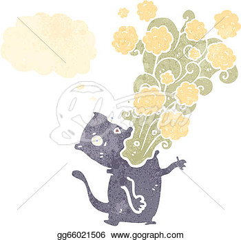 Stock Illustrations   Cartoon Bad Breath Cat  Stock Clipart Gg66021506