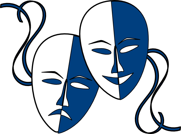 Theatre Masks Clip Art At Clker Com   Vector Clip Art Online Royalty