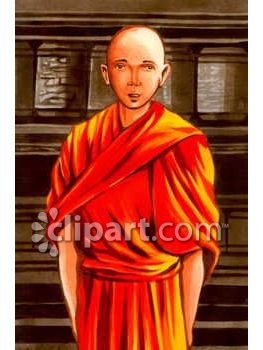 0060 0808 2814 4249 Tibetan Monk Clip Art Clipart Image Jpg