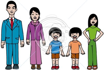 Asian Family Clip Art