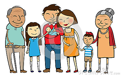 Asian Parents Clip Art Big Asian Family 28443039 Jpg