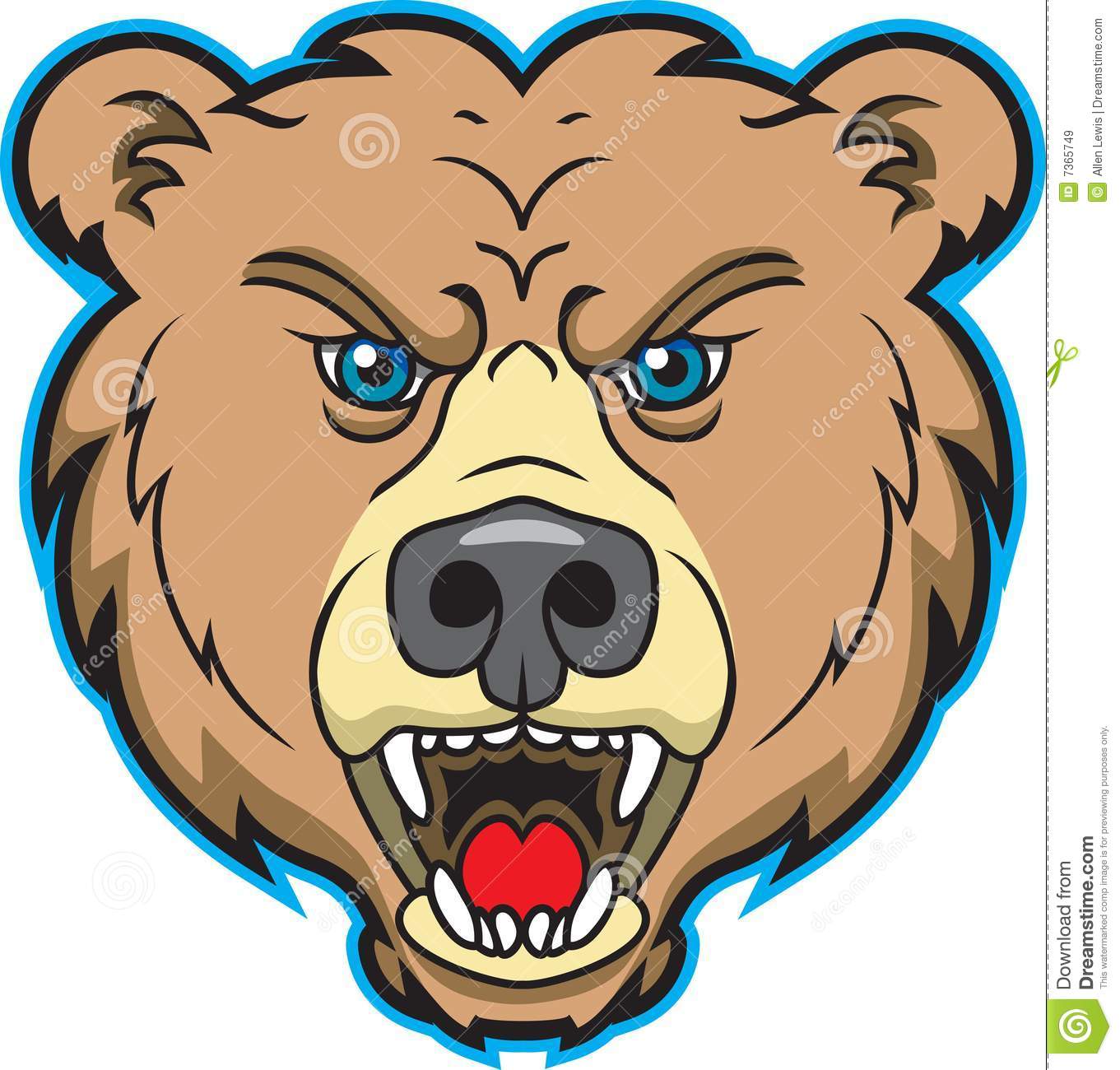 Bear Mascot Logo Royalty Free Stock Images   Image  7365749