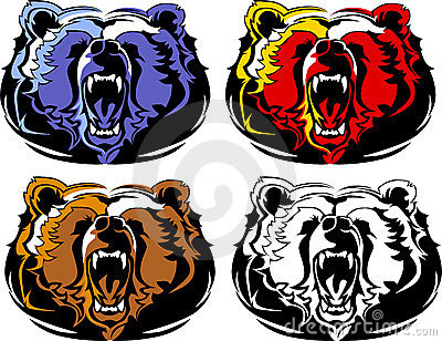 Bruin Bear Clipart Bear Mascot Vector Logo