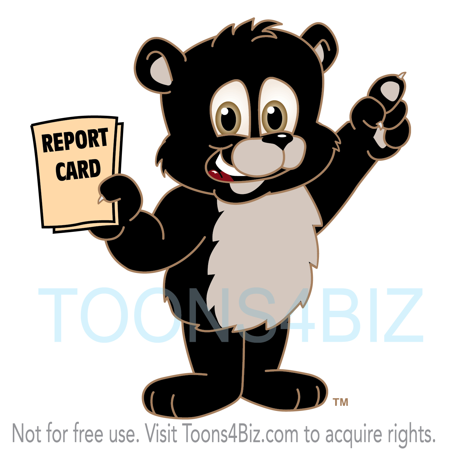Bruin Bear Mascot Clipart   School Mascot Clipart
