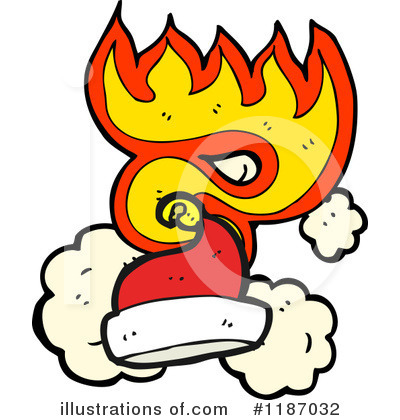 Burning Santa Hat Clipart  1187032 By Lineartestpilot   Royalty Free    