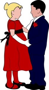Clipart Image   Boy And Girl Dancing   Dressed Up For A Formal Dance