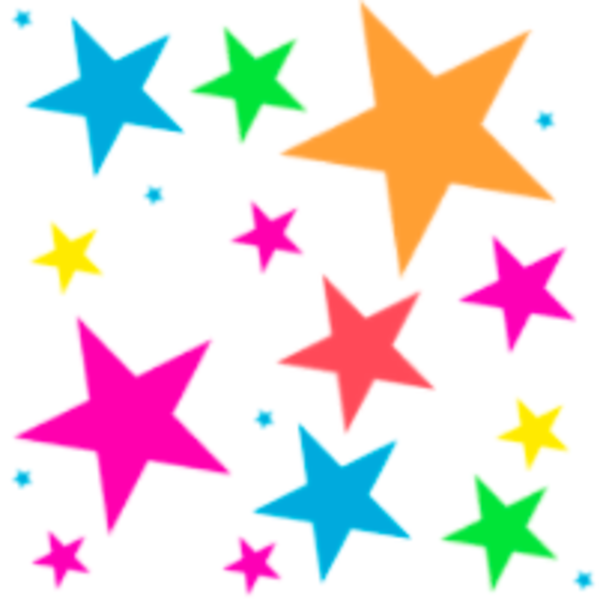 Colorful Stars Pattern   Free Images At Clker Com   Vector Clip Art