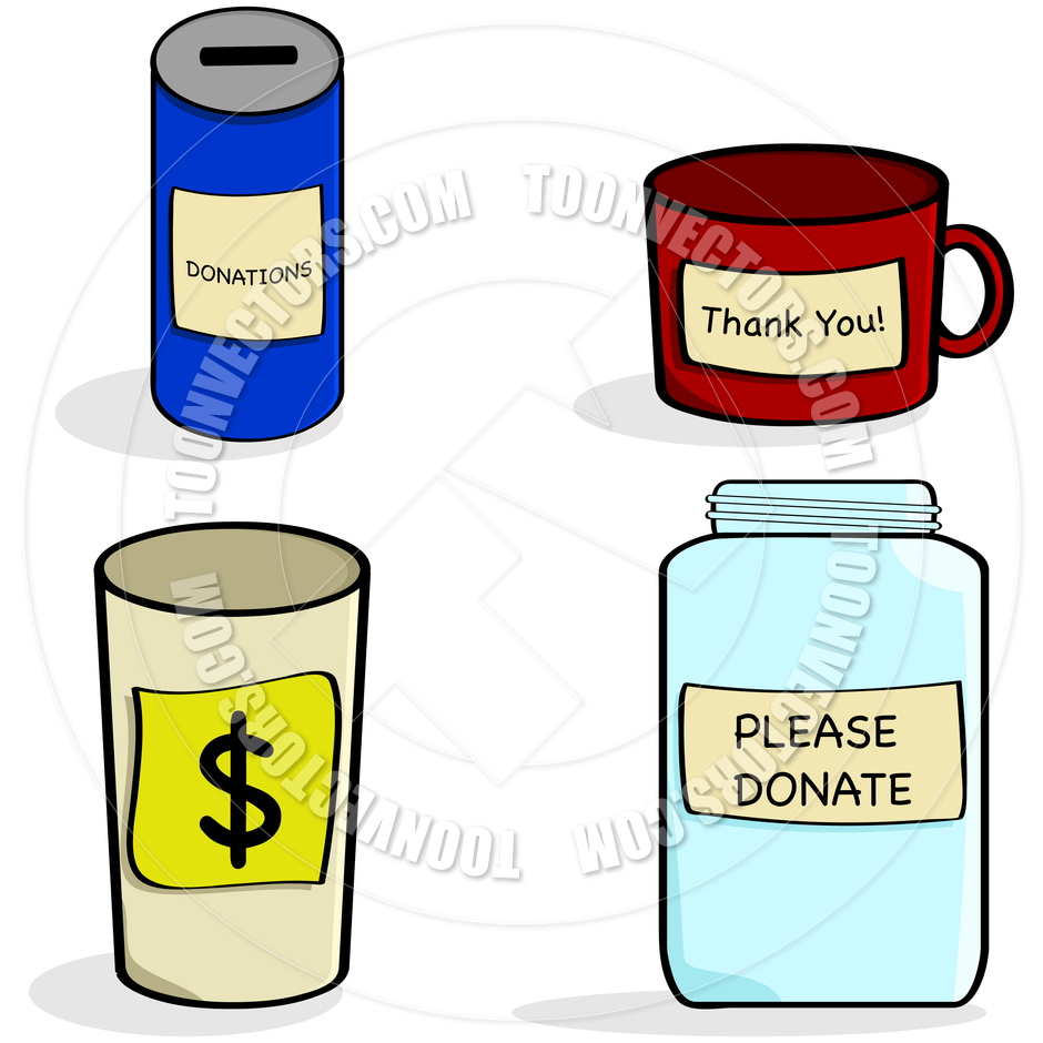 Donation Jar And Cups By Bruno1998   Toon Vectors Eps  40896