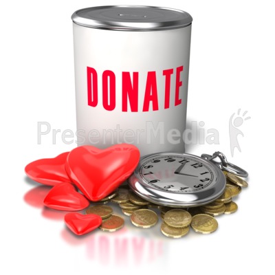Donation Time Money Heart   Signs And Symbols   Great Clipart For