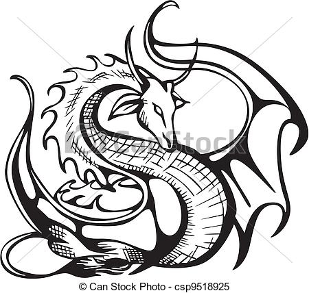 Dragon Clipart Black And White   Clipart Panda   Free Clipart Images